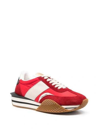 Shop Tom Ford Sneakers Shoes In Red
