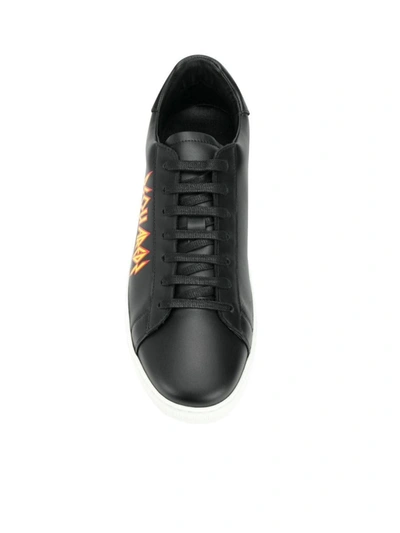 Shop Dsquared2 Tennis Rock Logo Sneakers In Black