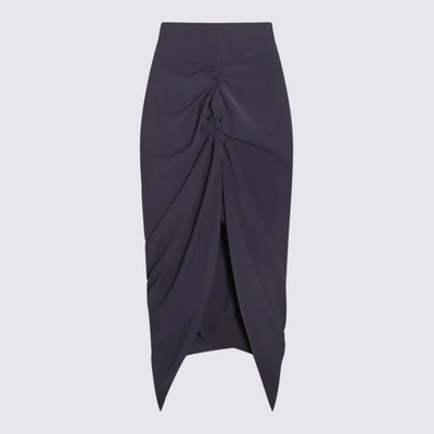 Shop Vivienne Westwood Blue Panther Midi Skirt