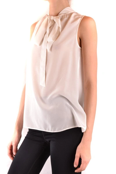 Boutique Moschino Women's White Silk Top In Cream