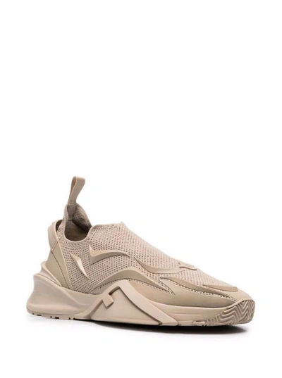 Shop Fendi Sneaker In Beige