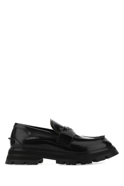 Shop Alexander Mcqueen Loavers In Black