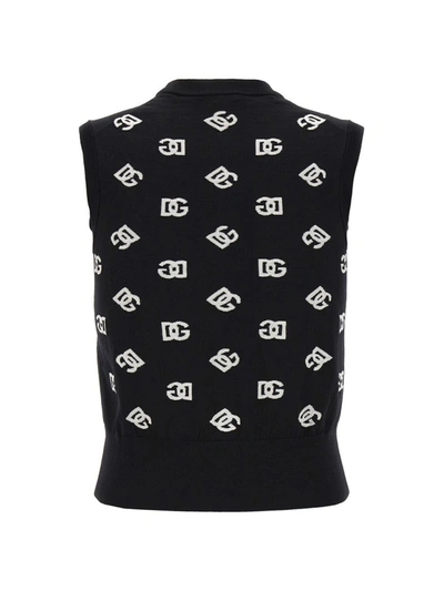 Dolce & Gabbana Wool T-shirt In White/black