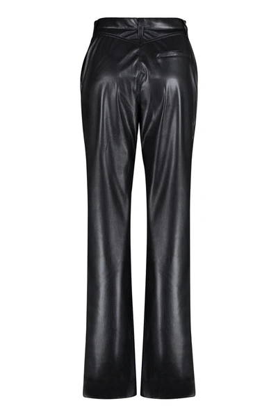 Shop Nanushka Masa Alter-nappa Trousers In Black
