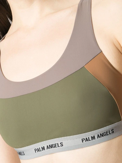 Shop Palm Angels Military Sport Bra In Multiple Colors