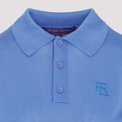 Shop Ralph Lauren Crop Polo In Blue