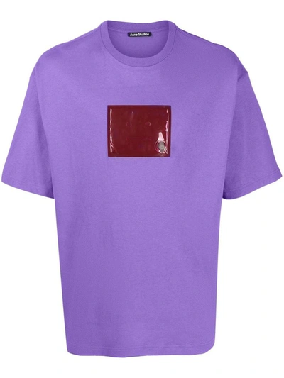 Shop Acne Studios T-shirt In Purple