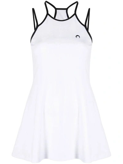 Shop Marine Serre Cotton Tennis Dress In White