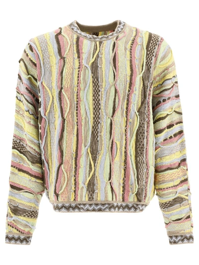 Shop Kapital "gaudy" Sweater In Yellow