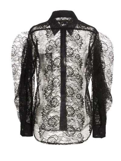 Shop Comme Des Garçons Lace Shirt In Black