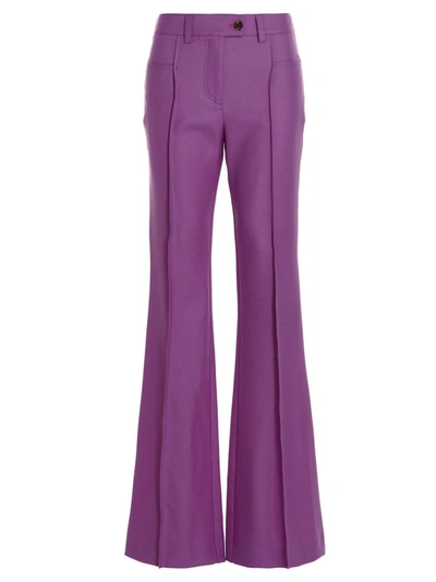 Shop Giuseppe Di Morabito Flared Pants In Purple