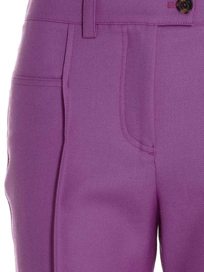 Shop Giuseppe Di Morabito Flared Pants In Purple