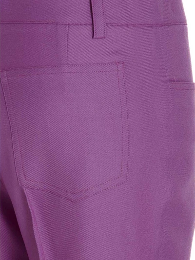 Shop Giuseppe Di Morabito Flared Pants In Purple