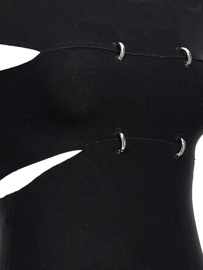 Alexander Mcqueen Lex Sliced Top Ld32 In Black