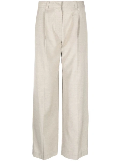 Low Classic Low Rise Trouser Clothing In Melange Beige