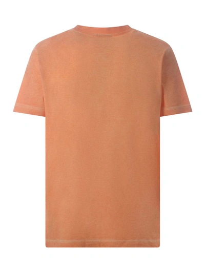 Shop Marcelo Burlon County Of Milan T-shirt  "cross Sunset" In Orange