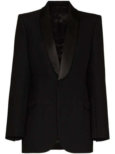 Shop Wardrobe.nyc Tuxedo Blazer In Black