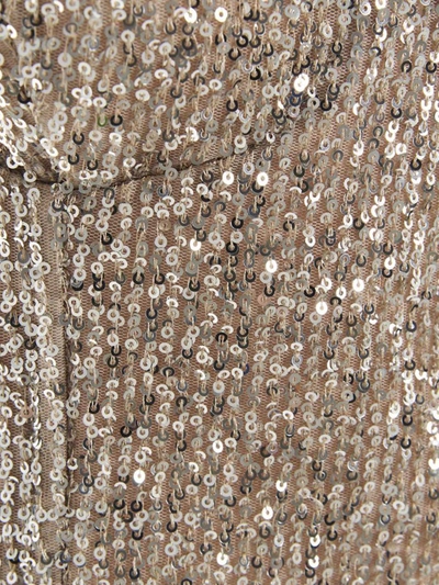 Shop Rochas Sequin Top In Silver