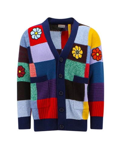 Shop Moncler Genius Cardigan In Multicolor