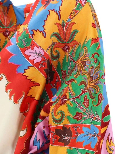 Shop Etro "archive Paisley" Printed Kimono In Red