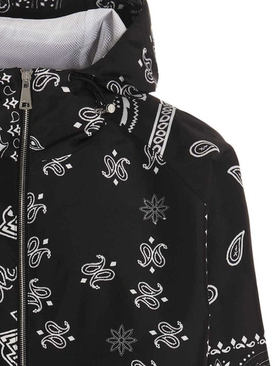 Shop Khrisjoy 'windbreaker Bandana Hood' Jacket In White/black