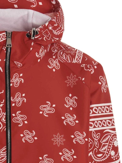 Shop Khrisjoy 'windbreaker Bandana Hood' Jacket In Red