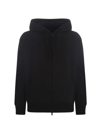 Shop Y-3 Hooded Sweatshirt In Black