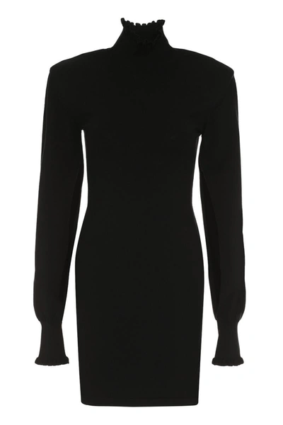 Shop Sportmax Leandro Knitted Dress In Black