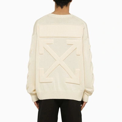 Shop Off-white ™ 3d Diag Jersey In Beige