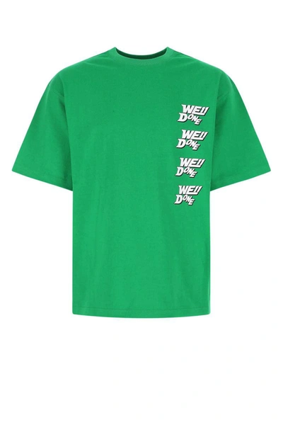 Shop We11 Done T-shirt In Green