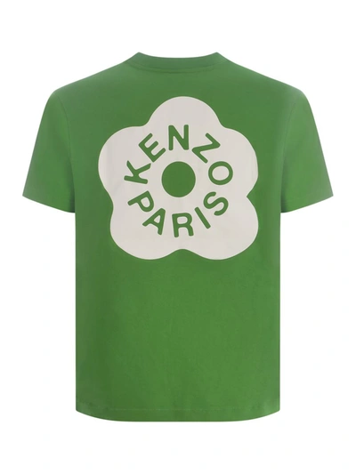 Shop Kenzo T-shirt  "boke Flower 2.0" In Green