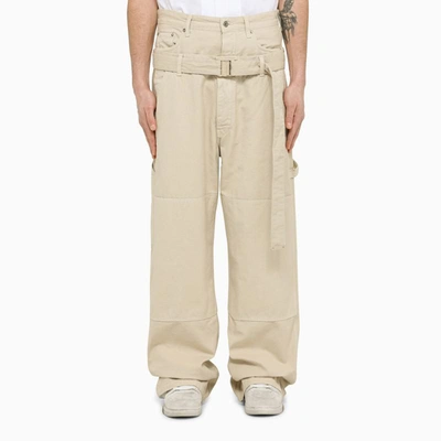 Shop Off-white ™ Baggy Trousers In Beige