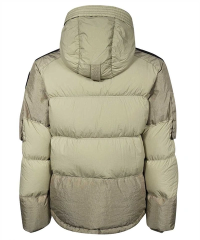 Shop Parajumpers Tomcat Hooded Down Jacket In Beige