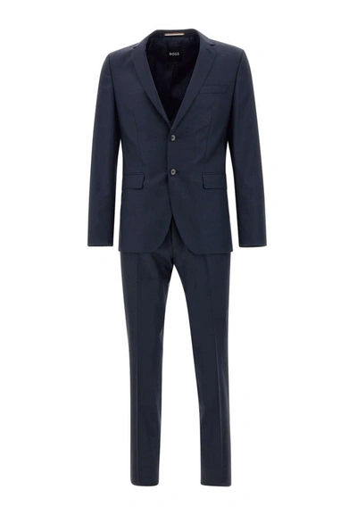 Shop Hugo Boss Boss "h-reymond" Suit In Blue