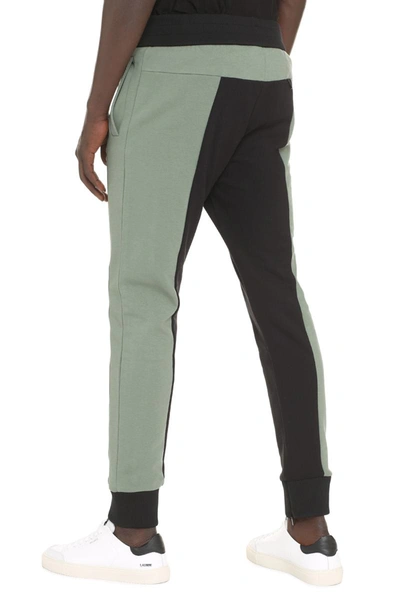 Shop Fendi Stretch Cotton Track-pants In Multicolor