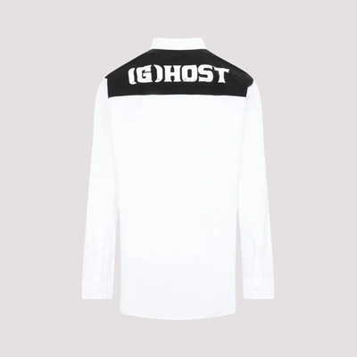 Raf Simons Bicolor Americano Shirt In Black And White | ModeSens