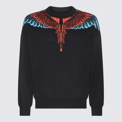 Shop Marcelo Burlon County Of Milan Black Cotton Icon Wings Sweatshirt