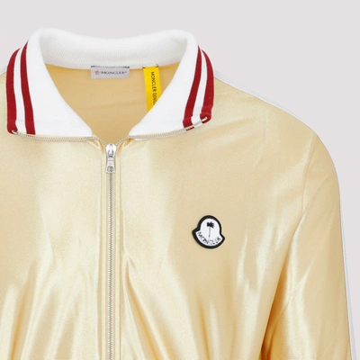 Shop Moncler Genius X Palm Angels  Track Zip Up Sweatshirt In Yellow &amp; Orange