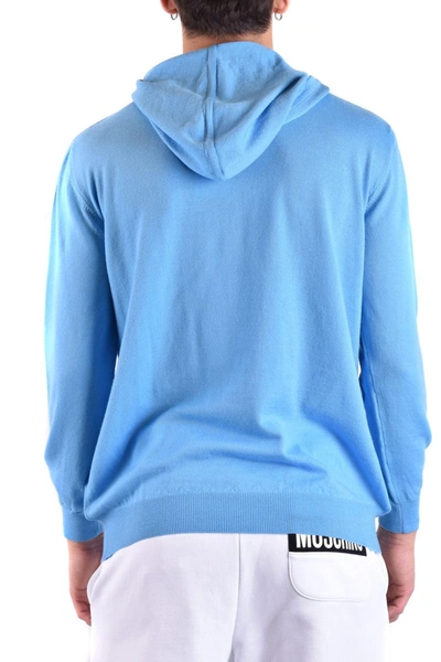 Shop Moschino Sweater In Turquoise