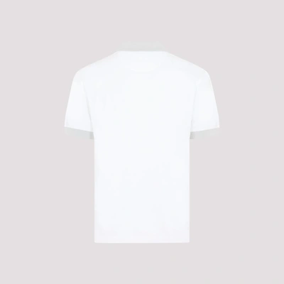 Shop Brioni Cotton Polo T-shirt Tshirt In White