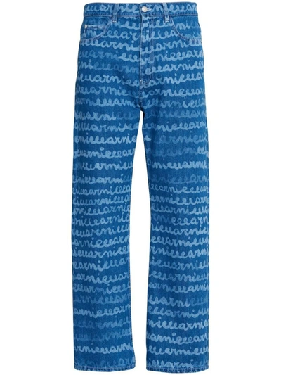 Shop Marni Denim Cotton Jeans In Clear Blue