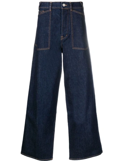 Shop Kenzo Loose-fit Denim Jeans In Blue
