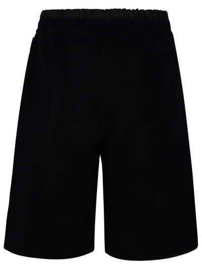Shop Philipp Plein Black Cotton Blend Bermuda Shorts