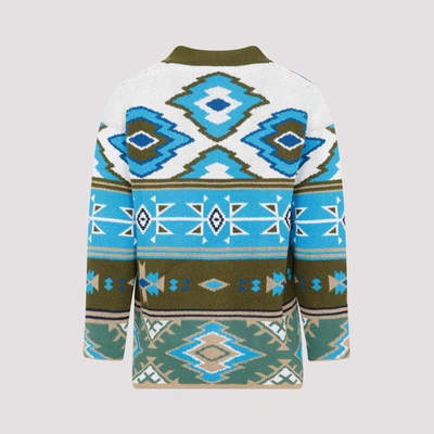 Shop Alanui Desert Road Cardigan Sweater In Multicolour