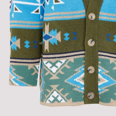 Shop Alanui Desert Road Cardigan Sweater In Multicolour