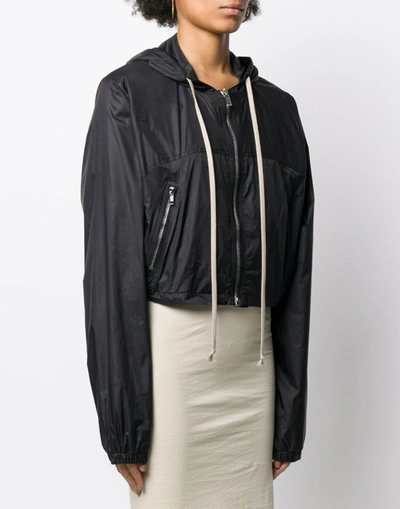 Shop Rick Owens Drkshdw Mini Windbreaker Jacket In Black