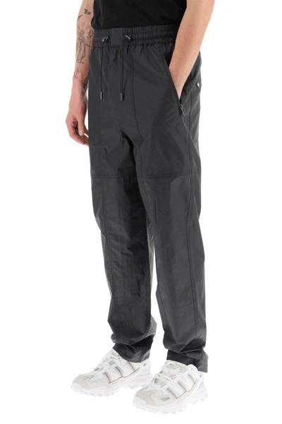 Shop Isabel Marant 'ezra' Coated Cotton Pants In Grey