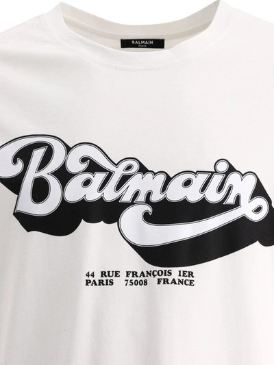 Shop Balmain " '70s" T-shirt In White
