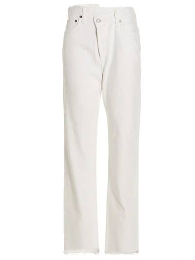 Shop Agolde 'cross' Jeans In White