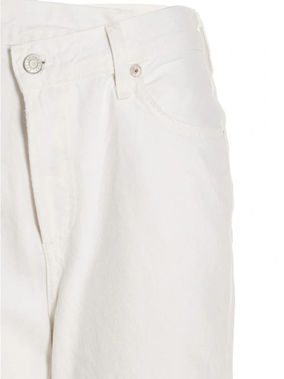 Shop Agolde 'cross' Jeans In White